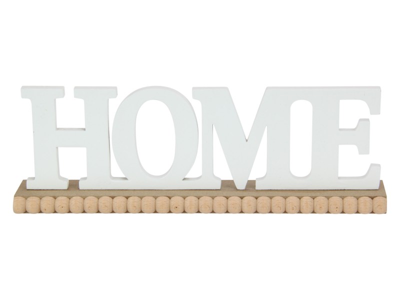 "Home" Decor Plaque with Beaded Design